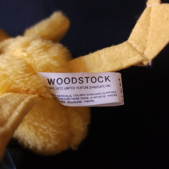 1972 Knickerbocker Toy Plush Woodstock 5" Peanuts Snoopy Bird Stuffed Animal - Picture 2 of 7